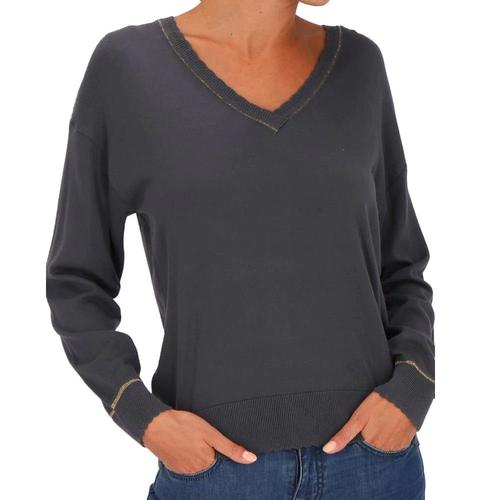 Pull Bleu/Gris Femme Les Tropéziennes Solea