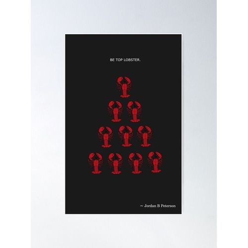 Canevas imprimer Jordanie b. Homard Peterson Impression sur toile DIY installer/ 40x50cm ou 40x40cm