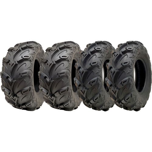 25x10.00-12 & 25x8.00-12 ATV Quad Tyres OBOR Mudsling Road Legal (Set of 2 & 2)
