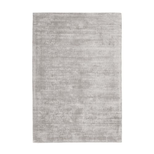 Tapis Moderne En Soie De Bambou Uptown 200x290 Cm Argent - Novatrend