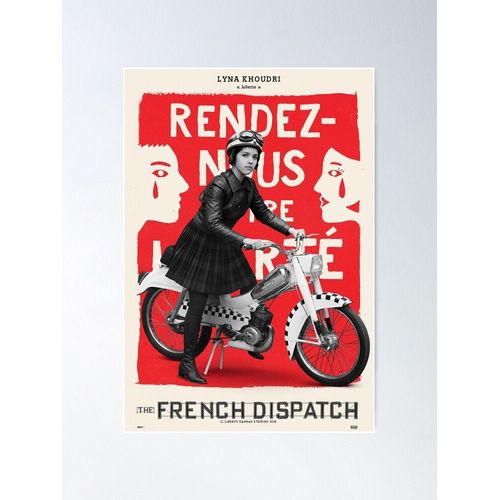Canevas imprimer The French Dispatch (Wes Anderson) Timothée Chalamet, Saoirse Ronan, Adrien Brody, Lyna Khoudri Impression sur toile DIY installer/ 40x50cm ou 40x40cm