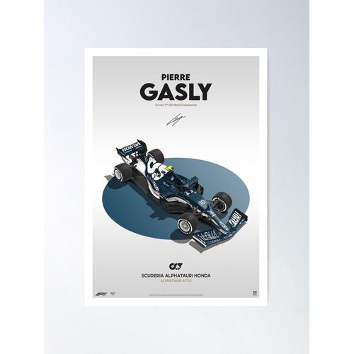 Canevas imprimer Pierre Gasly F1 2021 Conception de voiture AlphaTauri Impression sur toile DIY installer/ 40x50cm ou 40x40cm