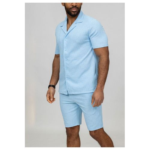 Ensemble Short,Chemise Ciel Homme