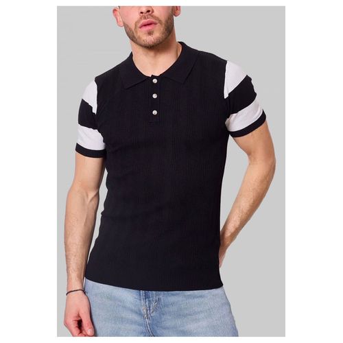 Polo Manches Courtes Noir Homme