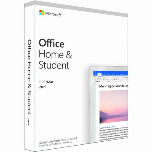 Microsoft Microsoft Office Home & Student 2019 - 1 Pc/Mac - Deutsch (De) - Box Noir