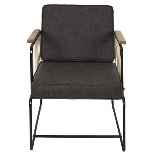 Paris Prix - Fauteuil Design "Benson" 79cm Marron