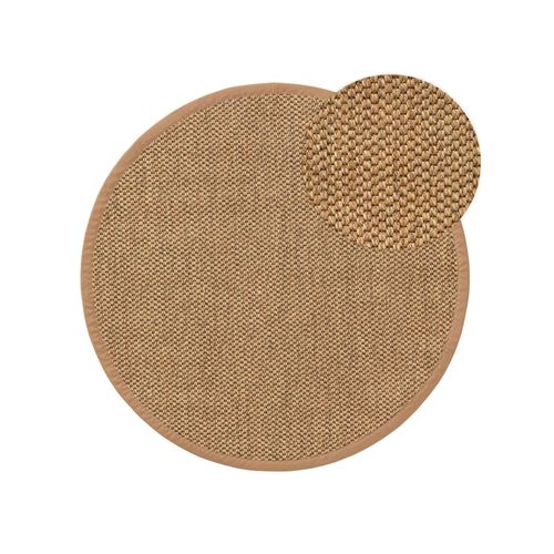 Benuta Naturals Tapis Sisal Greta Crème Diamètre 250 Cm Rond