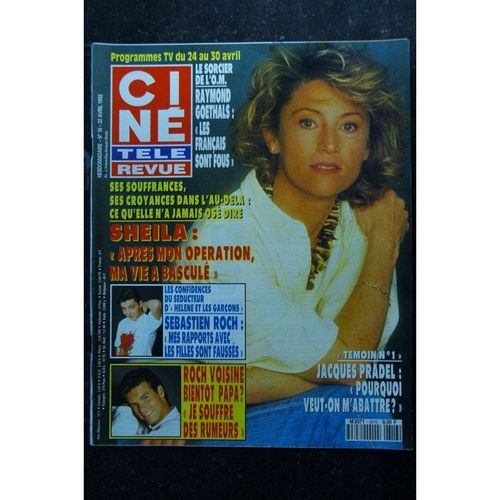 Cine Tele Revue 1993 04 22 Sheila Roch Voisine Peter Falk Jeffrey Hunter Demis Roussos Raymond Goethals