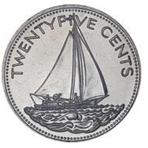 Pièce 25 Cents Bahamas - 1991