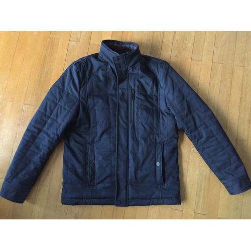 Veste Matelassée Bleue Nuit Blouson Ted Baker Matelassé Homme Taille M