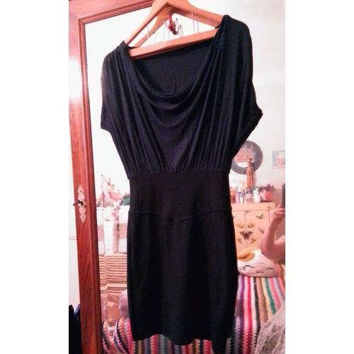 Robe Marine Bas Moulant Col Pendant 36 S Zara Basic.