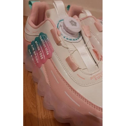 Chaussures Basket Boutons Rotatif Pour Réglage De Lacets Unisexe Pour Enfants Et Pour Femme Antidérapantes Absorbant Les Chocs