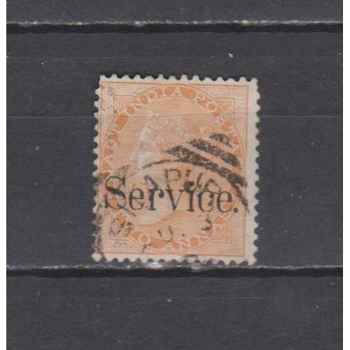 N° 9 Timbre Service Inde Anglaise Oblitere De 1866 Cote : 130 