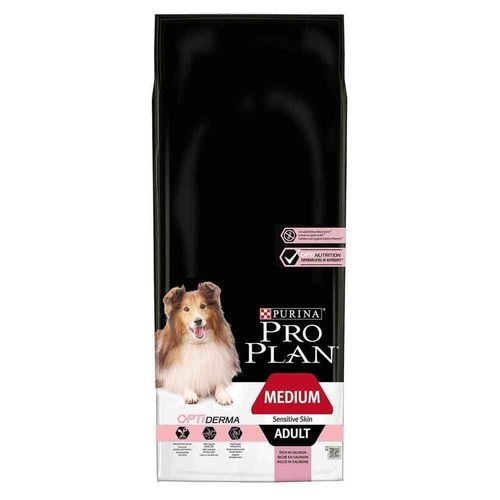 Pro Plan - Croquettes Optiderma Medium Sensitive Skin Saumon Pour Chien - 14kg + 2,5kg Gratuits