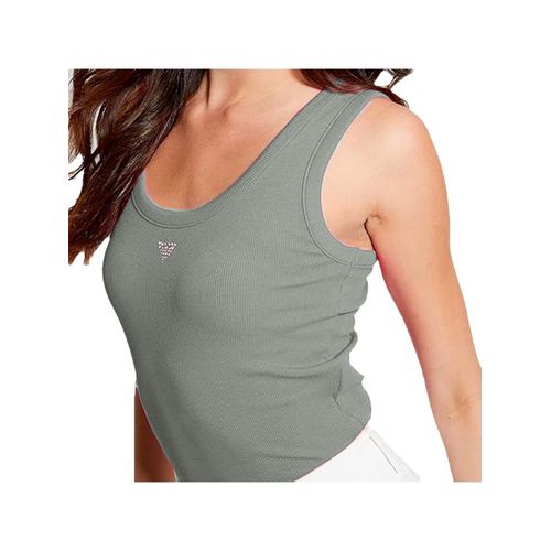 Débardeur Guess G Triangle Femme Kaki