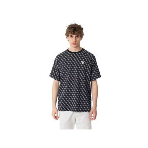 T Shirt Guess Patch 4g Homme Noir