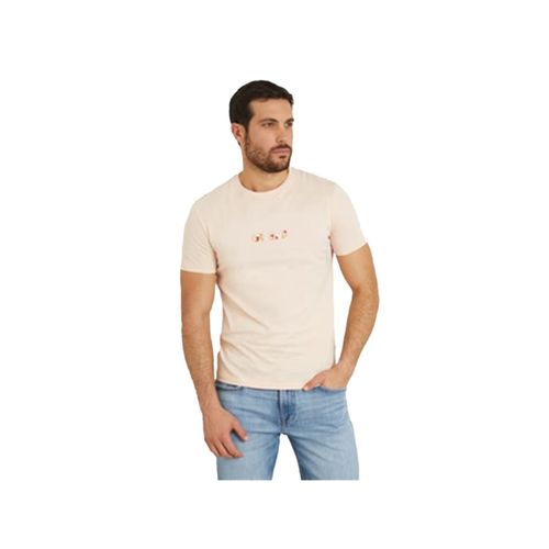 T Shirt Guess Classic G Homme Rose