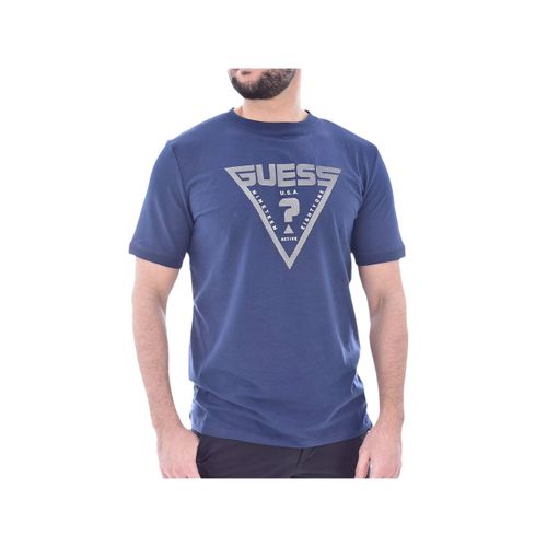 T Shirt Guess Active Homme Bleu