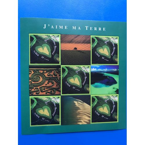 Bloc Feuillet 43- 5 Timbres, J Aime Ma Terre - Yann Arthus Bertrand - Neuf - Gomme Intacte