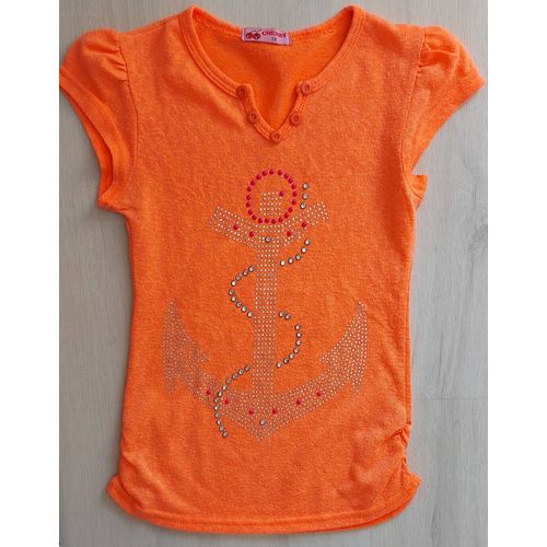 T-Shirt Orange 12 Ans