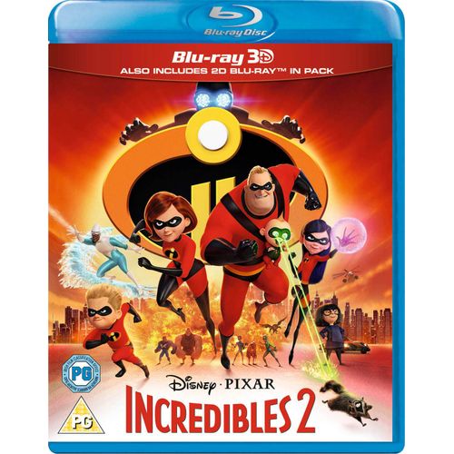 Incredibles 2 - Les Indestructibles 2 - Blu-Ray 3d + 2d + Disque Bonus (Import Anglais)