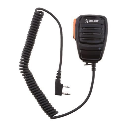 Micro haut-parleur radio étanche à 2 broches pour talkie-walkie bidirectionnel Kenwood TYT Baofeng 