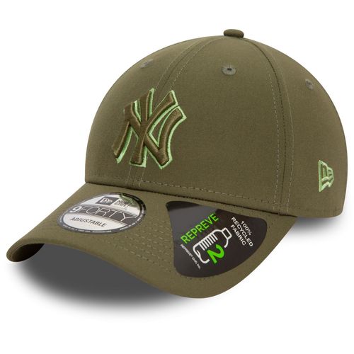 New Era 9forty Strapback Cap - Outline New York Yankees Oliv