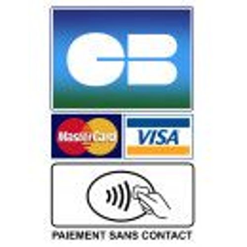 Paiement Cb Sans Contact - 10x6.3cm - Sticker/Autocollant