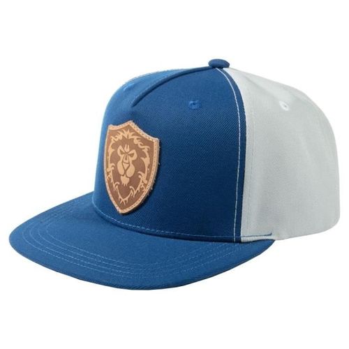 Jinx World Of Warcraft - Alliance Leather Emblem Snapback, Taille Unique, Un/Bleu, Casquette