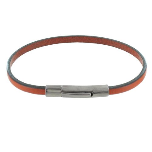 Les Poulettes Bijoux - Bracelet Femme Cuir Simple Fermoir Acier Inoxydable - Colors
