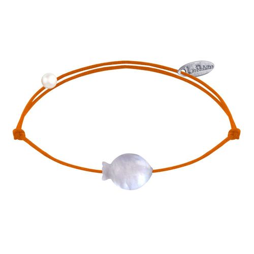 Les Poulettes Bijoux - Bracelet Lien Petit Poisson En Nacre