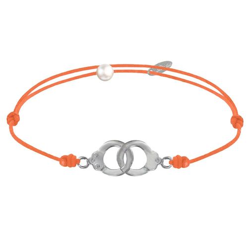 Les Poulettes Bijoux - Bracelet Lien En Argent 925 Petites Menottes