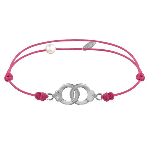 Les Poulettes Bijoux - Bracelet Lien En Argent 925 Petites Menottes