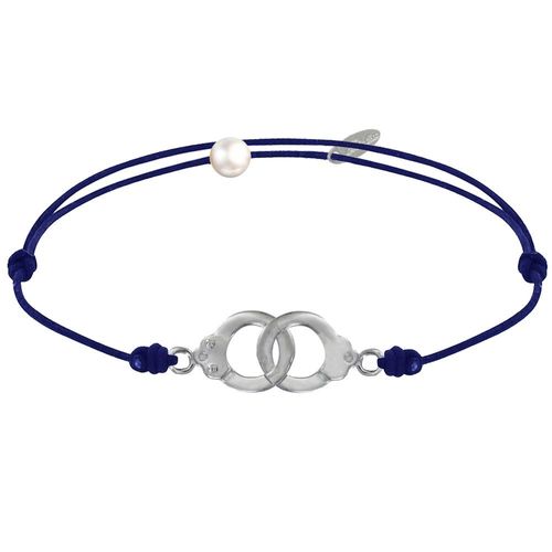 Les Poulettes Bijoux - Bracelet Lien En Argent 925 Petites Menottes