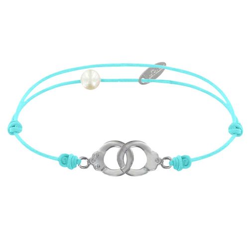 Les Poulettes Bijoux - Bracelet Lien En Argent 925 Petites Menottes