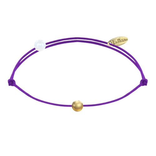 Les Poulettes Bijoux - Bracelet Lien Petite Perle Plaqué Or - Classics