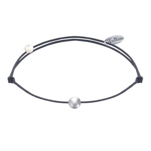 Les Poulettes Bijoux - Bracelet Lien Petite Perle Argent