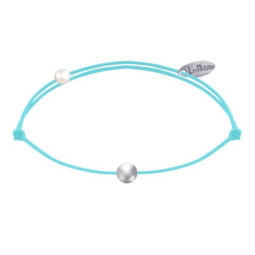 Les Poulettes Bijoux - Bracelet Lien Petite Perle Argent