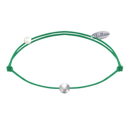 Les Poulettes Bijoux - Bracelet Lien Petite Perle Argent