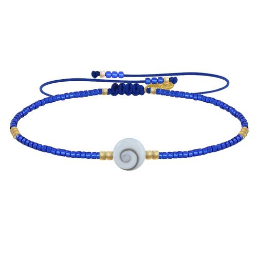 Les Poulettes Bijoux - Bracelet Lien Oeil De Sainte Lucie Et Petites Perles Brillantes