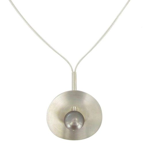 Les Poulettes Bijoux - Collier Argent Nénuphar Perle De Culture 8-9mm - Classics