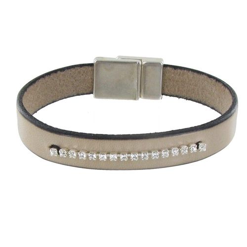 Les Poulettes Bijoux - Bracelet Cuir Et Barrette De Strass - Classics