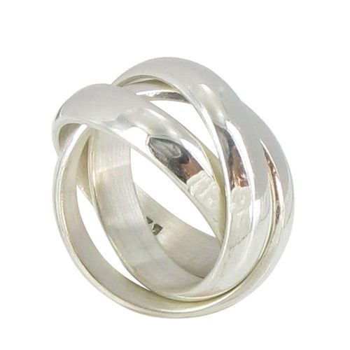 Les Poulettes Bijoux - Bague Argent Trois Anneaux