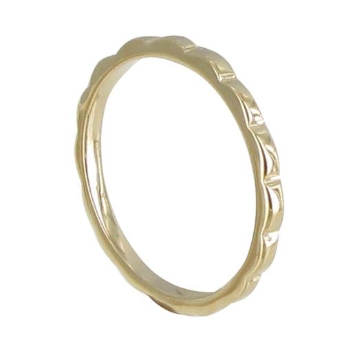 Les Poulettes Bijoux - Bague Plaqué Or Anneau De Vagues