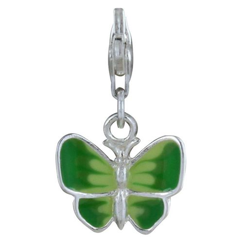 Les Poulettes Bijoux - Charms Argent Papillon Des Iles Emaillé - Classics