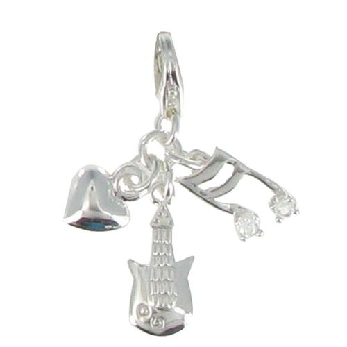Les Poulettes Bijoux - Charms Argent Musique D'amour