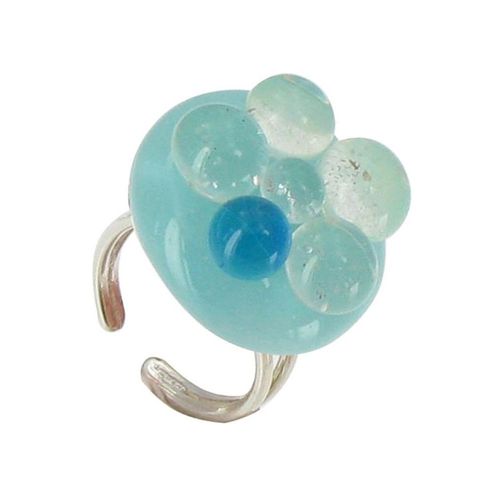 Les Poulettes Bijoux - Petite Bague De Verre Bulles - Classics