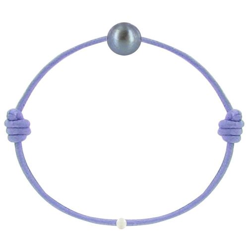 Les Poulettes Bijoux - Bracelet La Perle De Culture Noire Des Poulettes - Classics