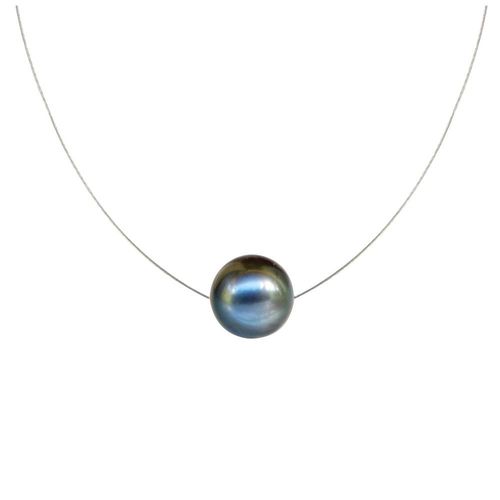 Les Poulettes Bijoux - Collier Argent Perle Des Poulettes Solitaire 11 Mm - Classics
