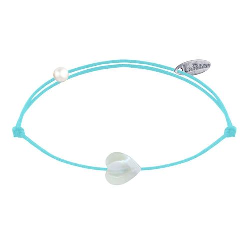 Les Poulettes Bijoux - Bracelet Lien Mini Coeur En Nacre